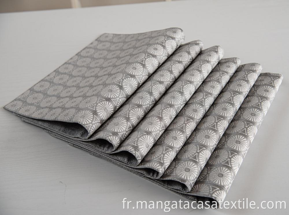 Grey Daisy Placemats For Table
